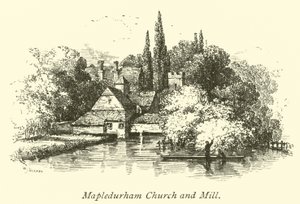 Mapledurham kirke og mølle af English School
