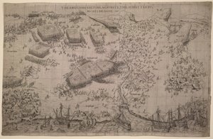 Maps.C.C.5.a.409 Slaget ved Pinkie, ca. 1547-48 (gravering) af English School