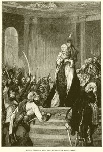 Maria Theresa og det ungarske parlament af English School