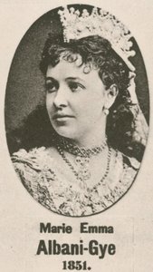 Marie Emma Albani-Gye (dybtryk) af English School