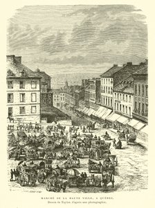 Market of the Upper Town, Quebec City, Canada af English School