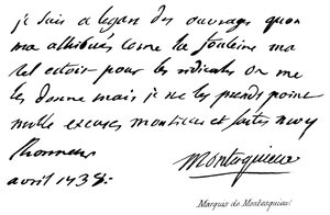 Markis af Montesquieu af English School