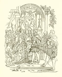 Ægteskab mellem Henrik IV og Mary de Medicis af English School