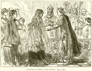 Ægteskab mellem Henry I og Matilda af English School