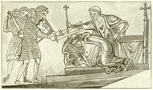 S. Thomas af Canterburys martyrium af English School