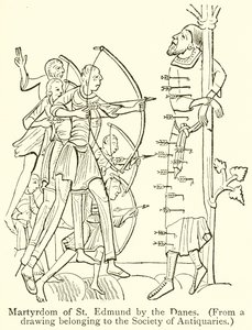 Martyrium af St. Edmund af danskerne af English School