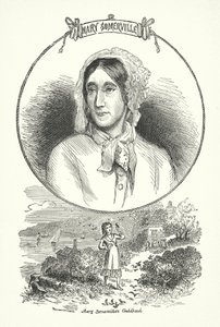 Mary Somerville, skotsk videnskabsmand og forfatter (gravering) af English School