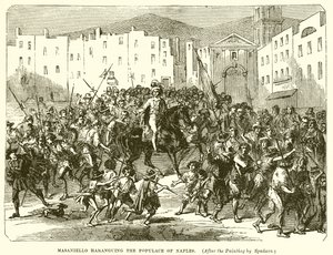 Masaniello Haranguing befolkningen i Napoli af English School