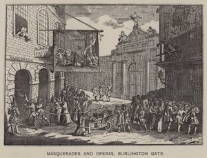 Maskerader og operaer, Burlington Gate (gravering) af English School