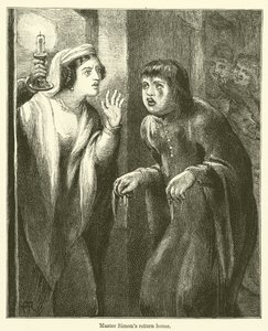 Mester Simons hjemkomst (gravering) af English School