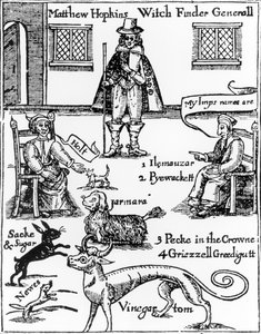 Matthew Hopkins, Witchfinder-generalen (d.1647) af English School