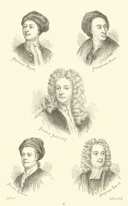 Matthew Prior, Alexander Pope, Joseph Addison, Allan Ramsay, Jonathan Swift af English School