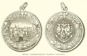 Medalje til minde om Blakes-sejre af English School