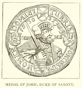 Medalje af Johannes, hertug af Sachsen af English School