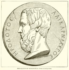 Medaljon af Herodot af English School