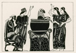 Medea koger vædderen (kobberstik) af English School