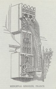Middelalderknocker, Frankrig (gravering) af English School
