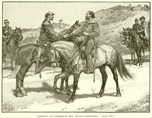 Møde mellem Garibaldi og Victor Emmanuel af English School