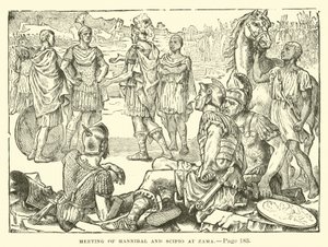Møde mellem Hannibal og Scipio i Zama af English School