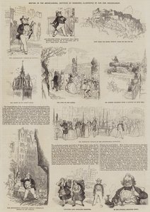 Møde i det arkæologiske institut i Edinburgh (gravering) af English School