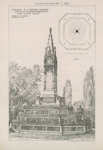 Mindesmærke i St Pancras Gardens af English School