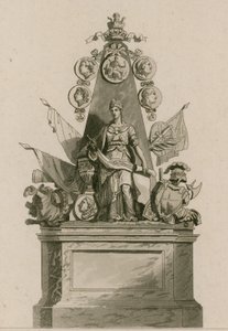 Mindesmærke for Lord Ligonier, Westminster Abbey, London af English School