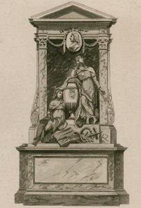Mindesmærke for William Pulteney, Earl of Bath, Westminster Abbey, London af English School