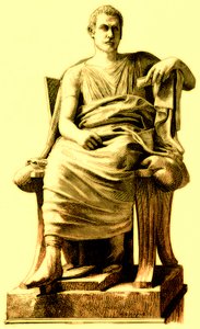 Menander, illustration fra History of Rome af Victor Duruy, udgivet 1884 (digitalt forbedret billede) af English School