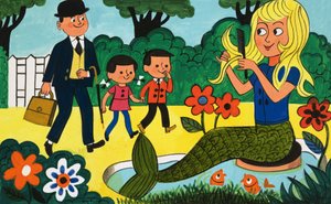 Meerjungfrau im Park