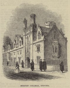Merton College, Oxford (gravering) af English School