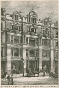 Mrs A & F Pears kontorer, New Oxford Street, London af English School