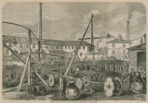 Glass og Elliotts Atlantic Telegraph Cable Works i East Greenwich af English School