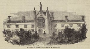 Metropolitan Benefit Societies" Almshouses af English School