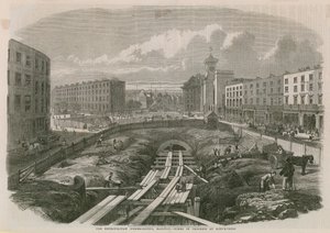 Metropolitan Railway Works ved Kings Cross af English School