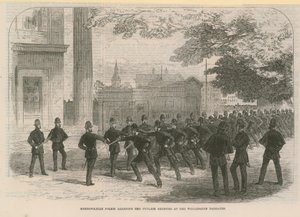 Metropolitan politi lærer cutlass-øvelsen af English School