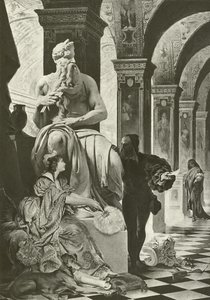 Michael Angelo og Vittoria Colonna (dybtryk) af English School