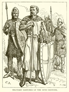 Militære dragter fra det 11. århundrede af English School