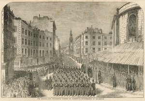 Militærparade på Stranden af English School