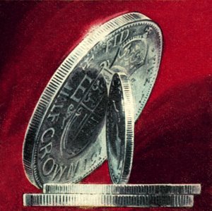 Fræset kant af en engelsk mønt af English School