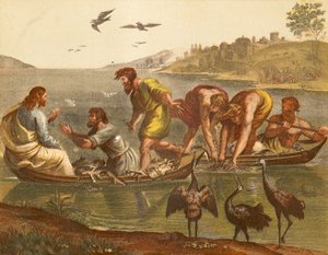 Mirakuløst træk af fisk af English School