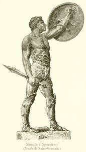 Mirmillo (Restaurering). (Museum of Saint-Germain) af English School