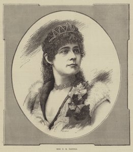 Miss C E Daniels (gravering) af English School