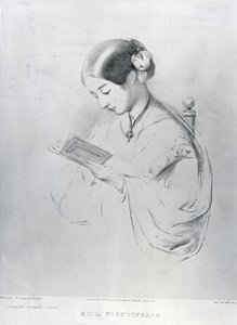 Frøken Florence Nightingale (1820-1910) 1854 af English School