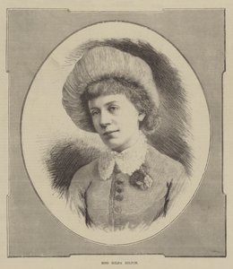 Frøken Hilda Hilton (gravering) af English School