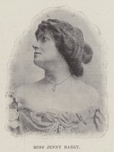 Frøken Jenny Barry (gravering) af English School