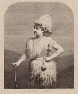 Miss Lydia Thompson som "Robinson Crusoe" (kobberstik) af English School