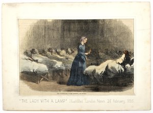 Miss Nightingale im Krankenhaus von Scutari, aus 