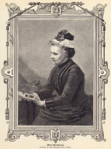 Miss Wordsworth, rektor for Lady Margaret Hall, Oxford (gravering) af English School
