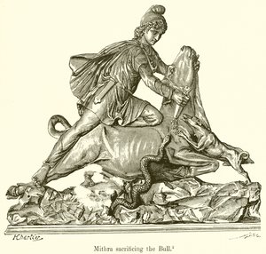 Mithra ofrer Tyren af English School