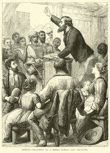 Moffat prædiker for en boers familie og tjenere af English School